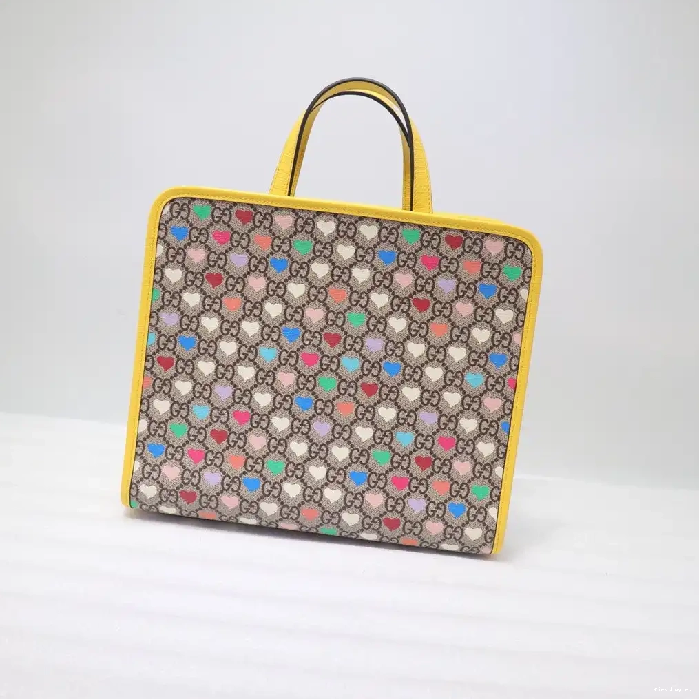 bag GG GUCCI tote Children's hearts 0707